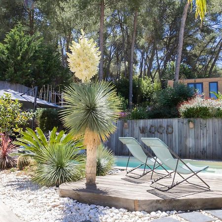 Charmant Studio Lodge Climatise Avec Jardin Et Vue Sur Le Pic Saint Loup Jacou Bagian luar foto