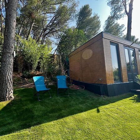 Charmant Studio Lodge Climatise Avec Jardin Et Vue Sur Le Pic Saint Loup Jacou Bagian luar foto