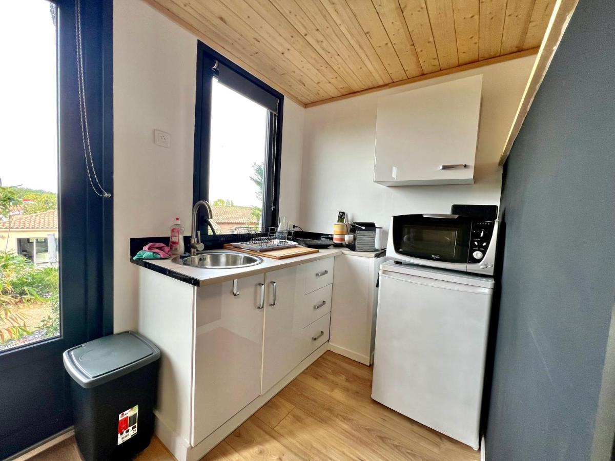 Charmant Studio Lodge Climatise Avec Jardin Et Vue Sur Le Pic Saint Loup Jacou Bagian luar foto