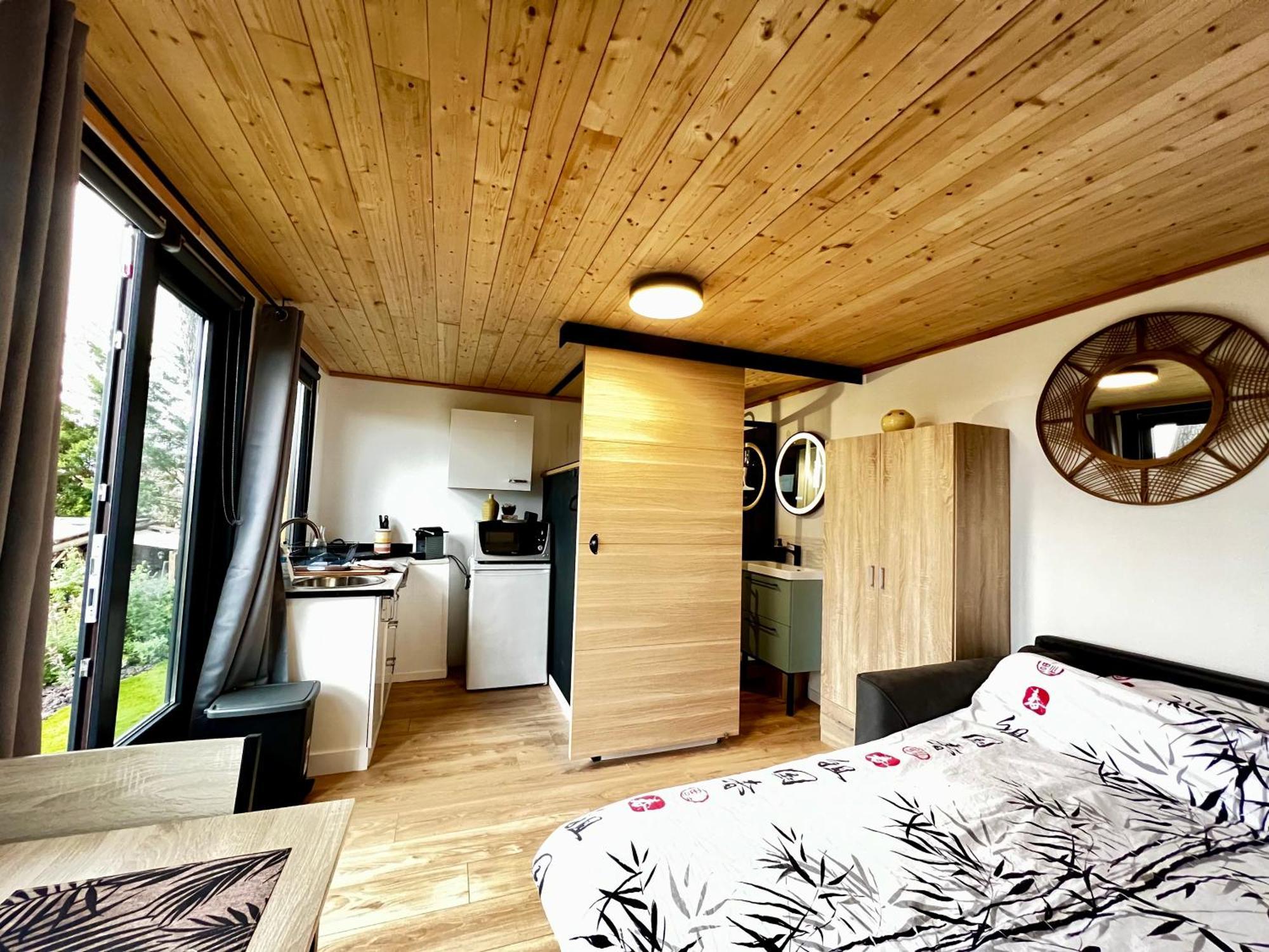 Charmant Studio Lodge Climatise Avec Jardin Et Vue Sur Le Pic Saint Loup Jacou Bagian luar foto